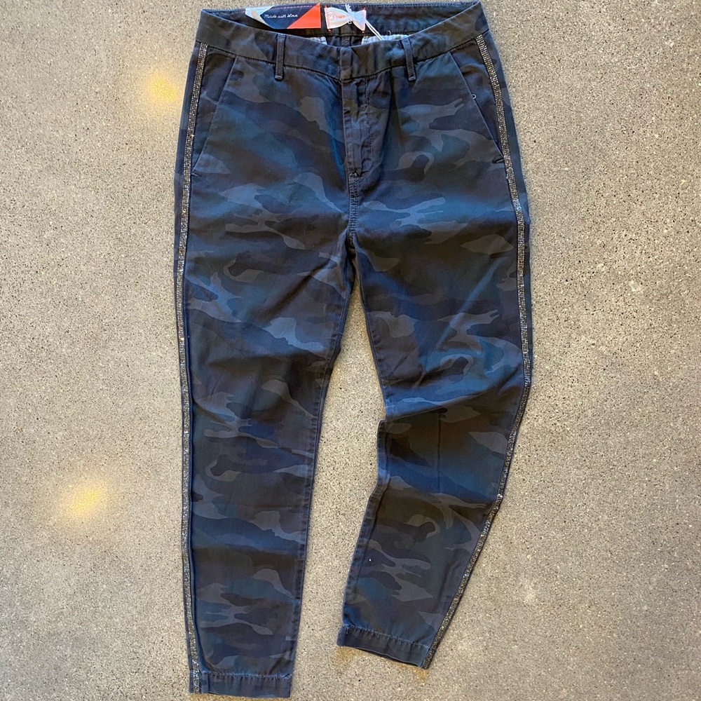 NWT Sundry camo rhinestone cargo pants